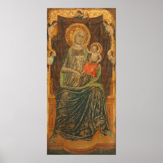 Madonna & Child, Giovanni Baronzio Poster d'art (Devant)