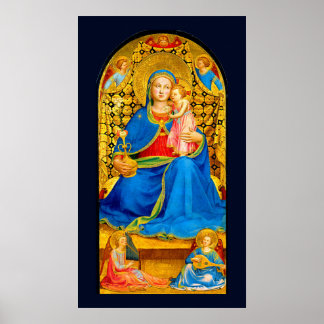 Madonna & Child Holiday Christmas fine art poster