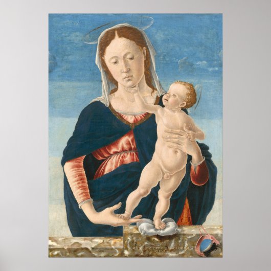 Madonna Child Marco Zoppo, Poster des Beaux-Arts i (Devant)