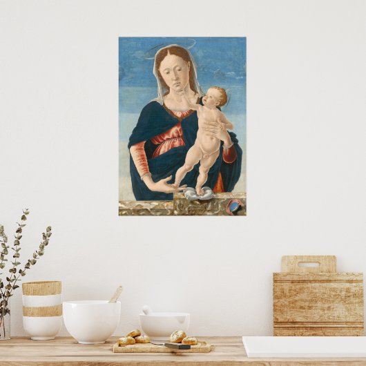 Madonna Child Marco Zoppo, Poster des Beaux-Arts i (Cuisine)