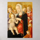 Madonna & Child Matteo di Giovanni Poster d'art (Devant)