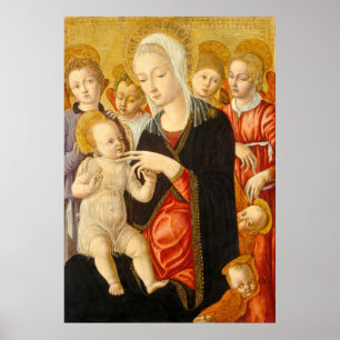Madonna & Child Matteo di Giovanni Poster d'art