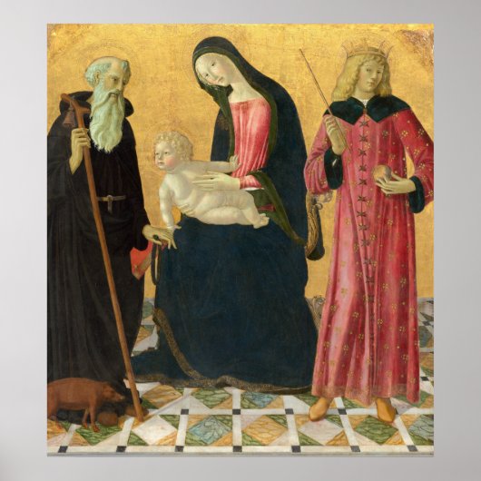 Madonna Child - Neroccio de' Landi Poster des Beau (Devant)