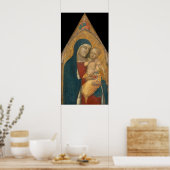 Madonna & Child, Pietro Lorenzetti Poster des Beau (Cuisine)