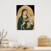Madonna & Child - Poster des Beaux-Arts du 14ème s (Cuisine)