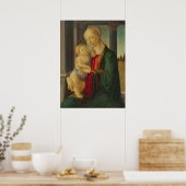 Madonna & Child, Sandro Botticelli Fine Art Poster (Keuken)