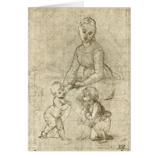 Madonna, Christ et Saint Jean Baptiste par Rapahel (Devant)