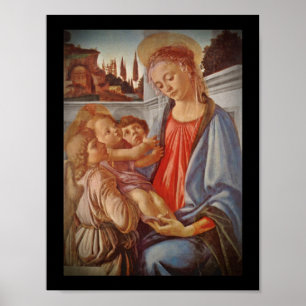 Madonna Christus Child en Angels Poster