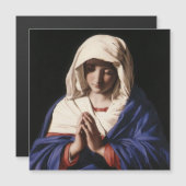 Madonna Dans La Prière Magnet Religieux (Devant / Derrière)
