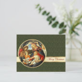 Madonna de Botticelli. Carte postale de Noël Art (Debout devant)