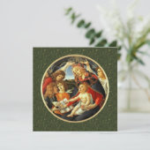 Madonna de Botticelli. Cartes de Noël religieuses (Debout devant)