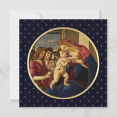 Madonna de Botticelli. Cartes de Noël religieuses (Devant)