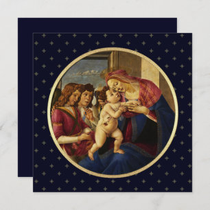 Madonna de Botticelli. Cartes de Noël religieuses
