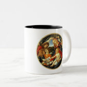 Madonna de Botticelli. Mug cadeau de Noël (Devant droit)
