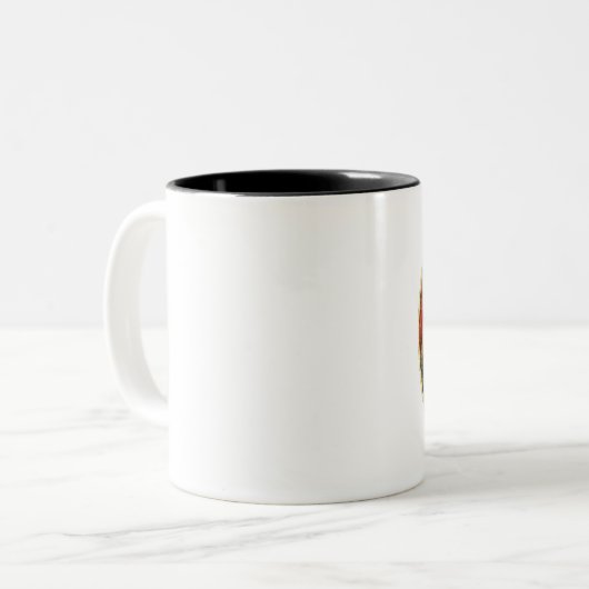 Madonna de Botticelli. Mug cadeau de Noël (Devant gauche)