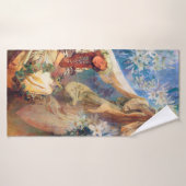 Madonna de la Lily, Mucha (Serviette de bain)