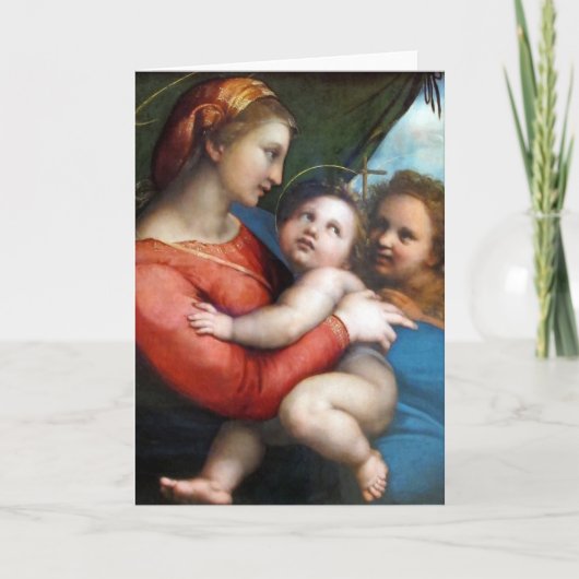 Madonna della Tenda - Raphael - c1513 Kaart (Voorkant)