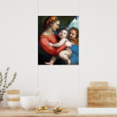 Madonna della Tenda - Raphael - c1513 Poster (Keuken)