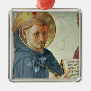 Madonna delle Ombre, detail van St. Dominic Metalen Ornament