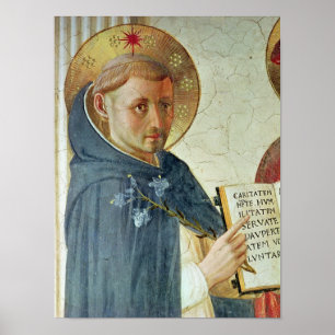 Madonna delle Ombre, detail van St. Dominic Poster