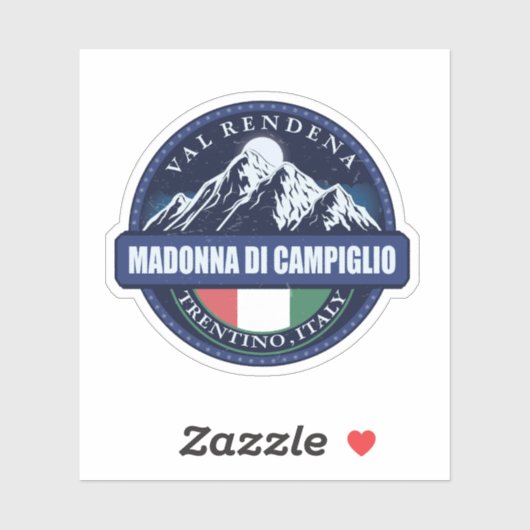 Madonna Di Campiglio, Italy Sticker (Vel)