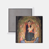 Madonna en Child, 1347 Magneet (Voorkant / Achterkant)