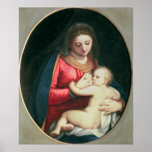 Madonna en Child, 1598 Poster