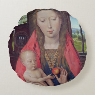 Madonna en Child 2 3 Rond Kussen