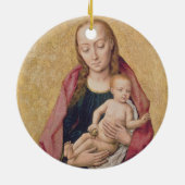 Madonna en Child 2 Keramisch Ornament (Achterkant)