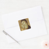 Madonna en Child 2 Vierkante Sticker (Envelop)