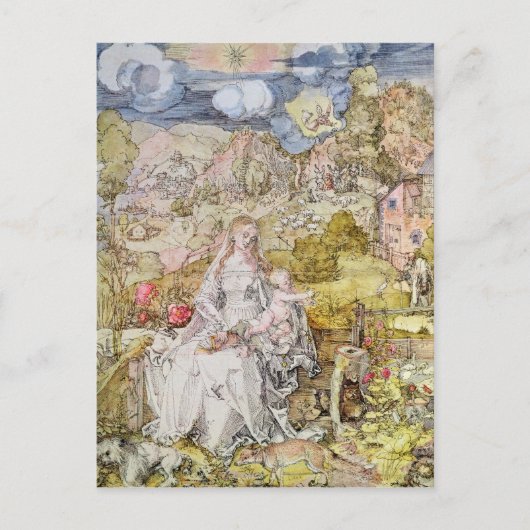 Madonna en Child 3 Briefkaart (Voorkant)