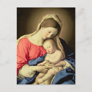 Madonna en Child 3 Briefkaart