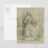 Madonna en Child 3 Briefkaart (Voorkant / Achterkant)