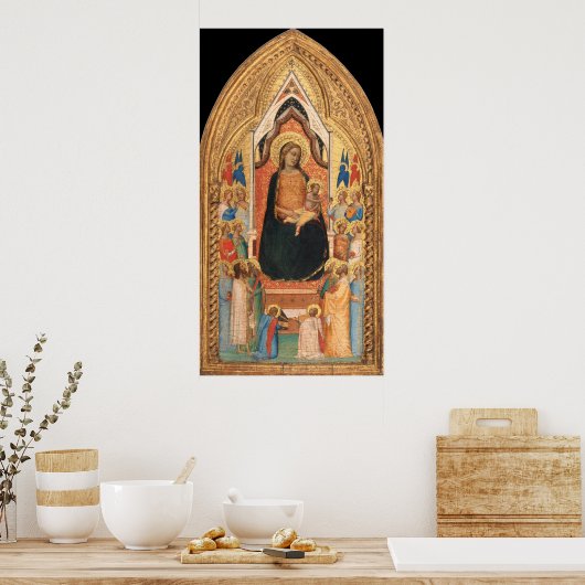Madonna en Child - Bernardo Daddi Fine Art Poster (Keuken)