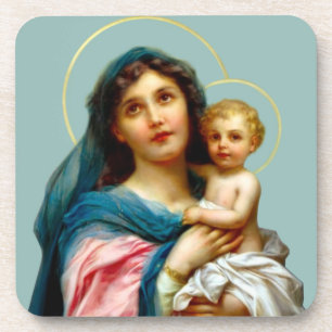Madonna en Child Bier Onderzetter