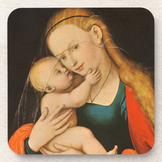 Madonna en Child Bier Onderzetter (Voorkant)