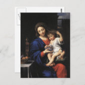 Madonna en Child briefkaart (Voorkant / Achterkant)