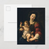 Madonna en Child Briefkaart (Voorkant / Achterkant)