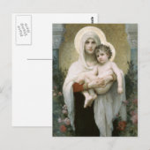 Madonna en Child Briefkaart (Voorkant / Achterkant)