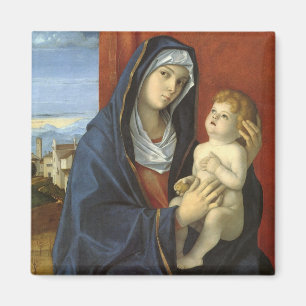 Madonna en Child by Giovanni Bellini Magneet