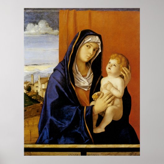Madonna en Child by Giovanni Bellini Poster (Voorkant)