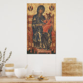 Madonna en Child - Byzantine Fine Art Poster (Keuken)