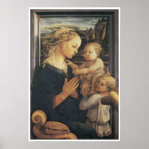 Madonna en Child, c. 1455 Poster