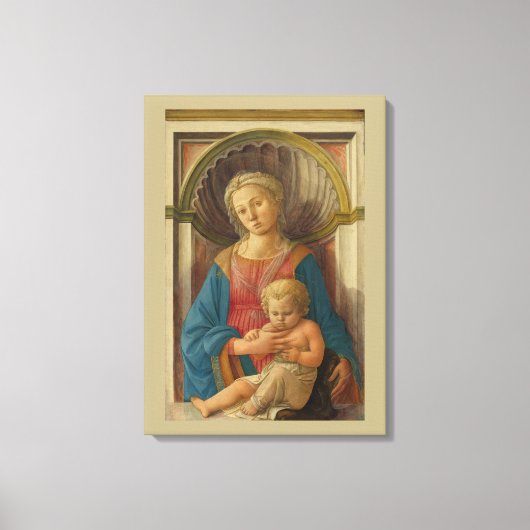 Madonna en Child Canvas Afdruk (Voorkant)