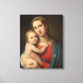 Madonna en Child Canvas Afdruk