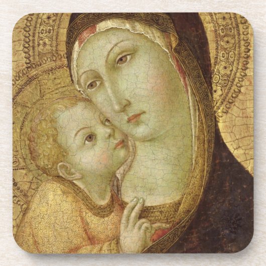Madonna en Child Drankjes Onderzetter (Voorkant)