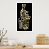 Madonna en Child Enthroned, beeldje, Frans, 12 Poster (Keuken)