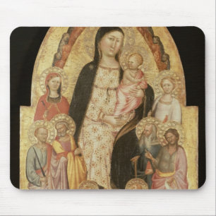 Madonna en Child Enthroned Muismat