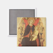 Madonna en Child Enthrong met Donor Vulciano Magneet (Voorkant / Achterkant)