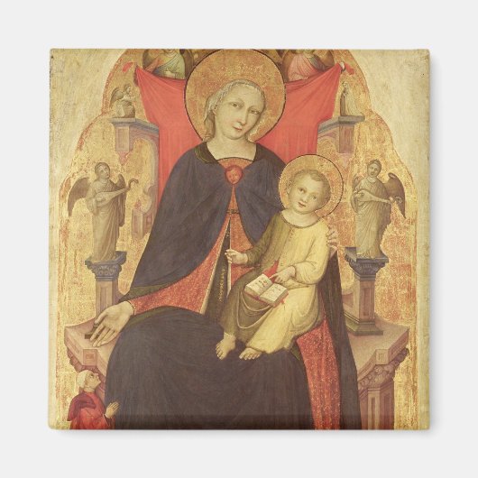 Madonna en Child Enthrong met Donor Vulciano Magneet (Voorkant)